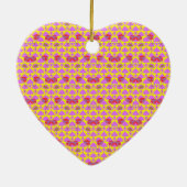 Zwei Blumen Rosen Keramik Ornament (Hinten)