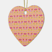 Zwei Blumen Rosen Keramik Ornament (Links)