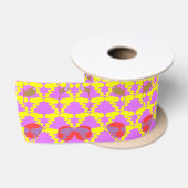 Zwei Blumenrosen Satinband (Spule)