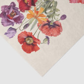 Zwei Bouquets von Wildblumen mit Poppies Seidenpapier (Ausschnitt)