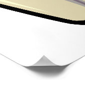 zwei Bowling-Buttone und Bowlingball-Design Poster (Ecke)