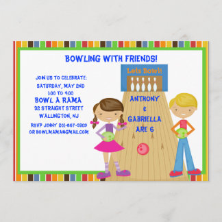 ZWEI Bowlinge Einladung zur Geburtstagspartei