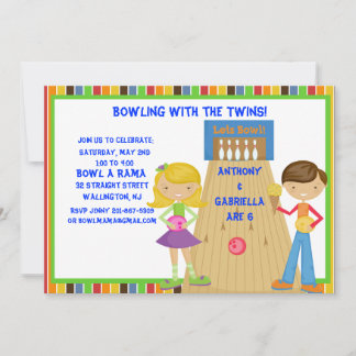 ZWEI Bowlinge Einladung zur Geburtstagspartei