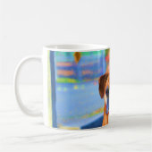 Zwei Boxer-Kunst-Tasse Kaffeetasse (Links)