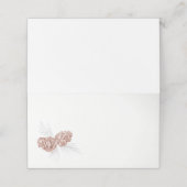 Zwei braune Kiefernzapfen zeichnend Platzkarten (Außenseite Aufgefaltet)