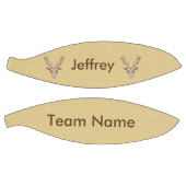 Zwei braune männliche Trophäe Hirsche Köpfe große Basketball (Panele)