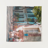 Zwei braune Tischdecken im Freien Wandteppich (Vorderseite (Horizontal))