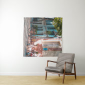 Zwei braune Tischdecken im Freien Wandteppich (Beispiel (Horizontal))