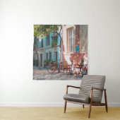 Zwei braune Tischdecken im Freien Wandteppich (Beispiel)