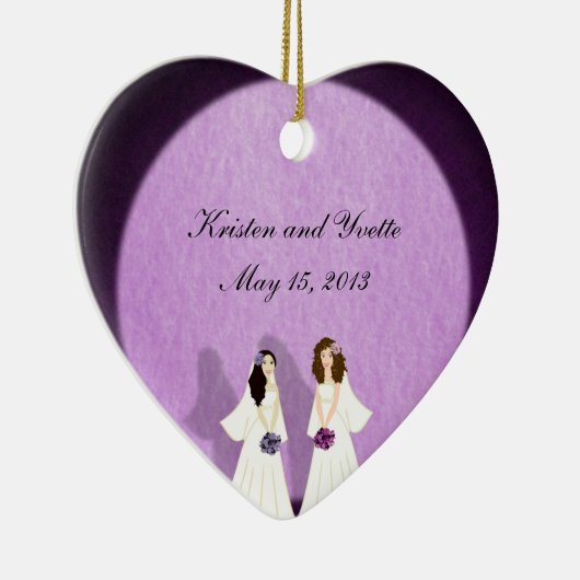 Zwei Braut-lesbische Keramik Ornament (Rechts)