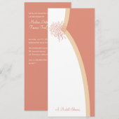 Zwei Brautduscheinladungen Einladung (Vorne/Hinten)