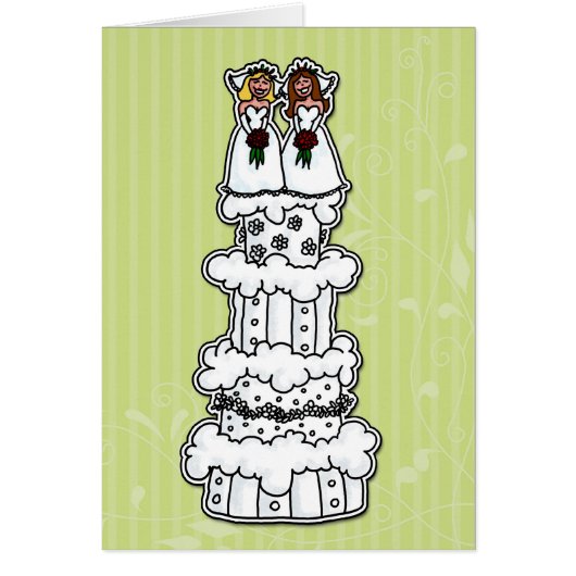 Zwei Bräute auf Hochzeitstorte (Vorne)