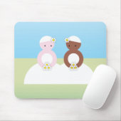 Zwei Bräute ein Kaukasier Mousepad (Mit Mouse)