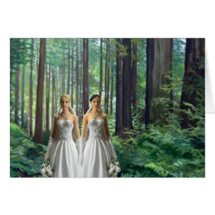 Zwei Bräute im Wald