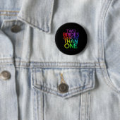 Zwei Bräute sind besser als ein lesbisches Hochzei Button (Beispiel)