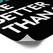 Zwei Bräute sind besser als ein T-Shirt Lesben Ba Poster (Ecke)