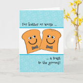 Zwei Bräutigam-homosexuelle Karte (Gelbe Blume)