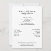 Zwei Brautkleiden Lesbische Hochzeit Einladung (Rückseite)