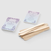 Zwei Brautlila-Hochzeitsprogramme Fächer (Non-assembled)