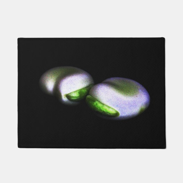 Zwei breite Bohnen dmcnm Fußmatte (Vorderseite)