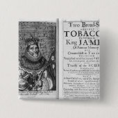 'Zwei Breitseiten gegen Tabak Button (Vorderseite)