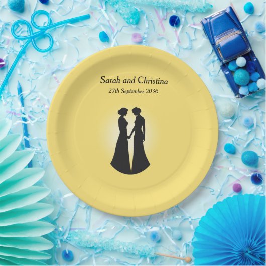 Zwei Briden Pappteller (Party)