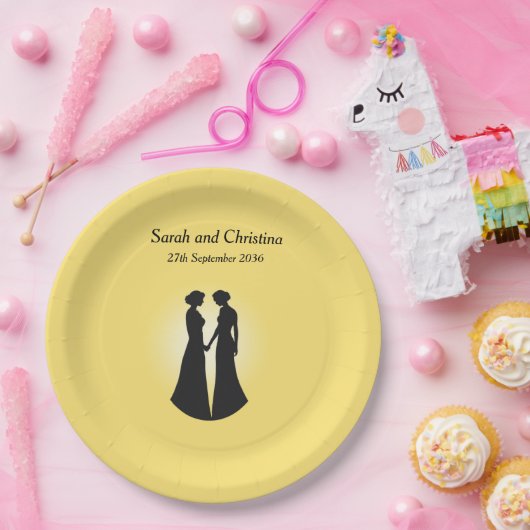 Zwei Briden Pappteller (Party)