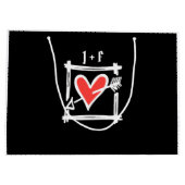 Zwei Brides Biker Motorrad Hochzeit Große Geschenktüte (Rückseite)