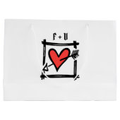 Zwei Brides Biker Motorrad Hochzeit Große Geschenktüte (Rückseite)