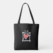 Zwei Brides Biker Motorrad Hochzeit Tasche (Rückseite)