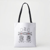 Zwei Brides Biker Motorrad Hochzeit Tasche (Vorderseite)