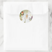 Zwei Brides Hochzeitsticker Runder Aufkleber (Tasche)