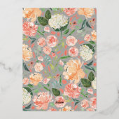 Zwei Brides Wedding Dress Lesbians Paare Dusche Folieneinladung (Rückseite)