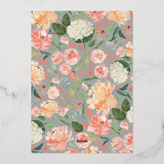 Zwei Brides Wedding Dress Lesbians Paare Dusche Folieneinladung (Rückseite)