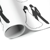 Zwei Brides Wedding Geschenkpapier (Rolleneckpunkt)