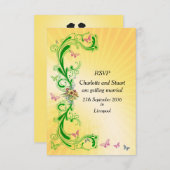 Zwei Brides Wedding RSVP Karte (Vorne/Hinten)