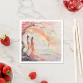 Zwei Brides Wedding Serviette (Beispiel)