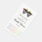 Zwei Brigaden Konfetti Regenbogenfarben Lesben Hoc Serviette (Ecke)