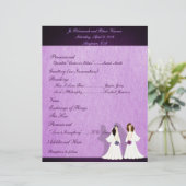 Zwei Brigaden Lesbische Hochzeitsprogramme (Stehend Vorderseite)