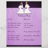 Zwei Brigaden Lesbische Hochzeitsprogramme (Rückseite)