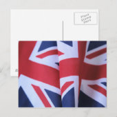 zwei britische Flaggen Postkarte (Vorne/Hinten)