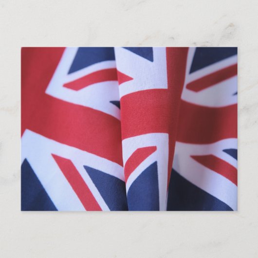 zwei britische Flaggen Postkarte (Vorderseite)