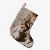 ZWEI BROWLLIG AUF GRÜNEM FELD KLEINER WEIHNACHTSSTRUMPF (Vorderansicht (hängend))