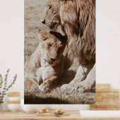 ZWEI BROWLLIG AUF GRÜNEM FELD POSTER (Küche)