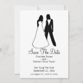 Zwei Brücken Save the Date Hochzeit Ankündigung (Vorderseite)