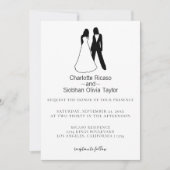 Zwei Brücken Save the Date Hochzeit Einladung (Vorderseite)