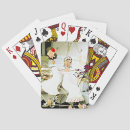 Zwei Brücken spielen Karten Spielkarten