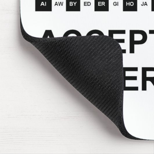 Zwei Buchstaben Mauspad Inversion (Ecke)