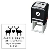 Zwei Bucks-Rücksendeadresse Permastempel (Beispiel)