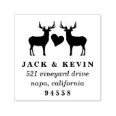 Zwei Bucks-Rücksendeadresse Permastempel (Design)